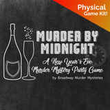 Murder By Midnight: A New Year’s Eve Mystery (Physical Game Kit) - Broadway Murder Mysteries Murder Mystery Game