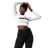 Wanted Long Sleeve Crop Top - Broadway Murder Mysteries