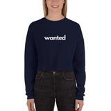 Wanted Crop Sweatshirt - Broadway Murder Mysteries